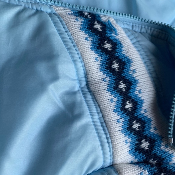 VINTAGE Changing Scene Womens Blue Zip Off Sleeves Jacket Coat Vest Size L - Picture 4 of 10